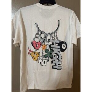 HIGH Graphic Cotton Tee T Shirt Men's Size Large Sportswear Short Sleeve